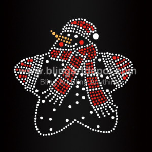 Rhinestone Santa Hotfix Heat Transfers
